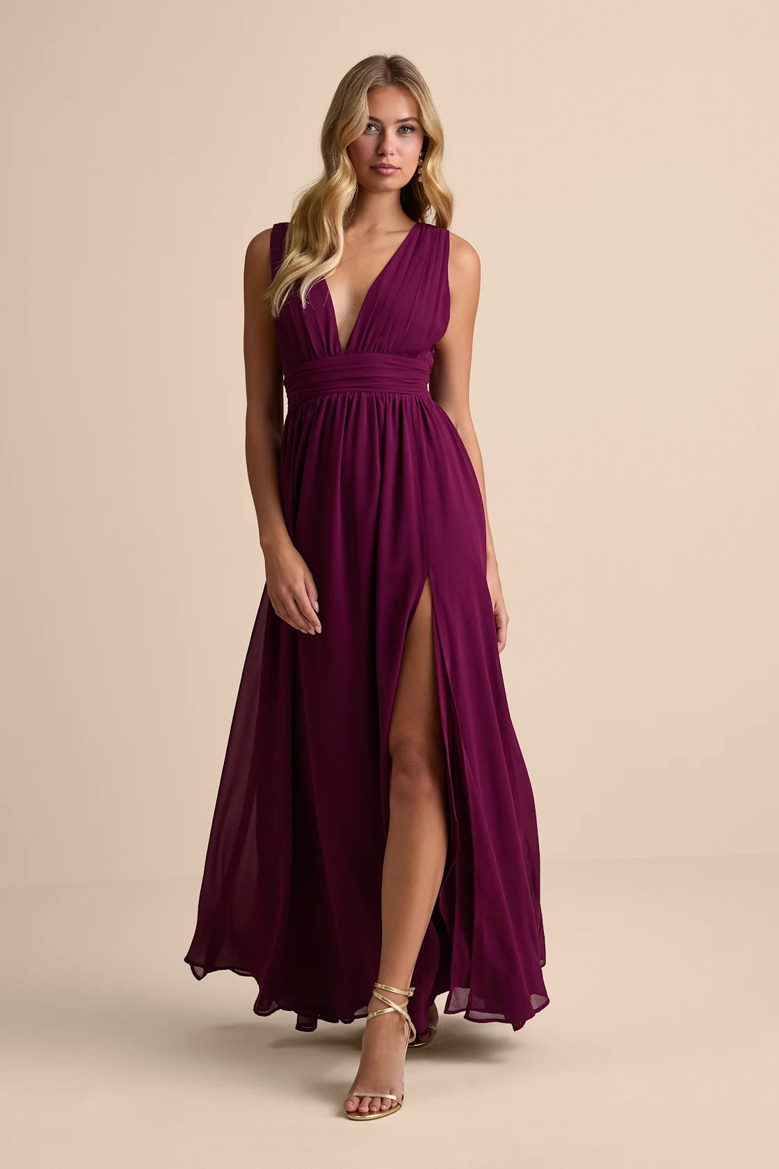 Heavenly Hues Blush Maxi Dress