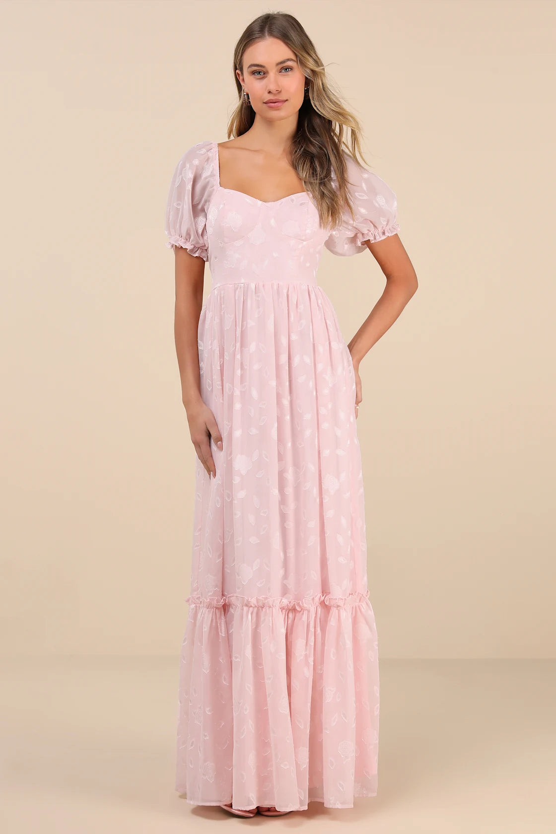 Phenomenal Sweetness Navy Floral Burnout Bustier Maxi Dress
