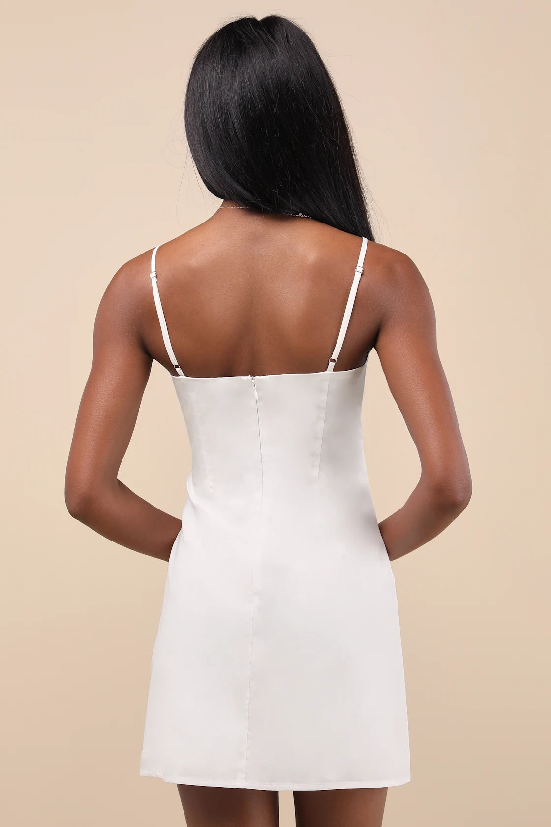 Finnlyn Ivory Embroidered Sleeveless Mini Dress