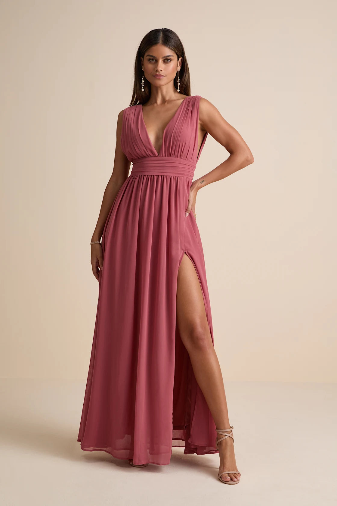 Heavenly Hues Blush Maxi Dress