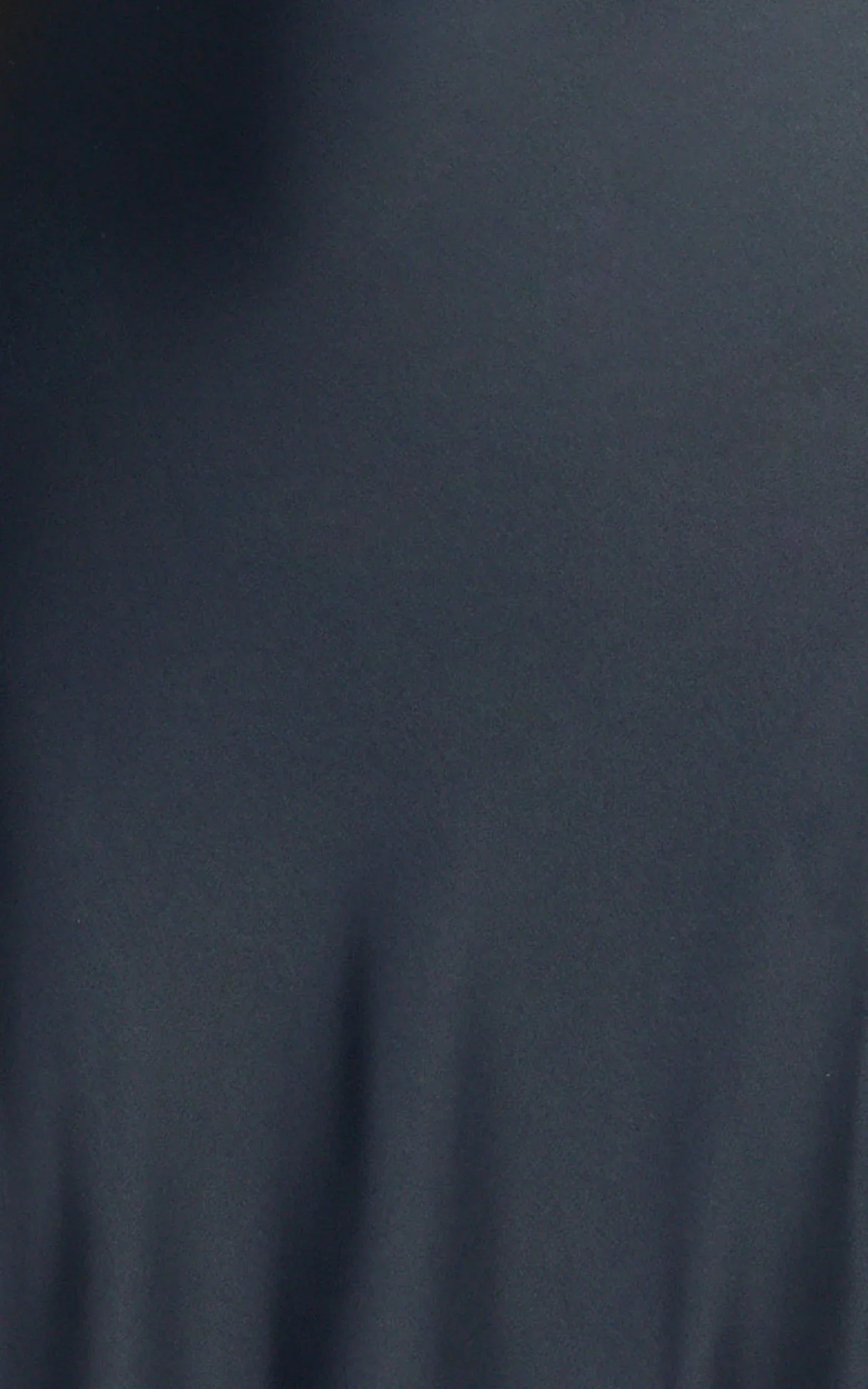 Cariela Midi Dress - Plunge Neck Satin Dress in Navy