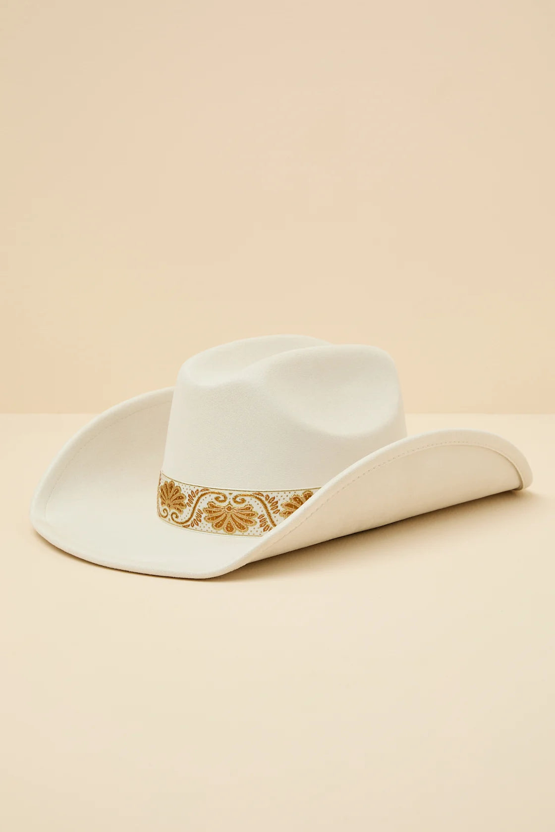 Solon Black Embroidered Band Western Hat