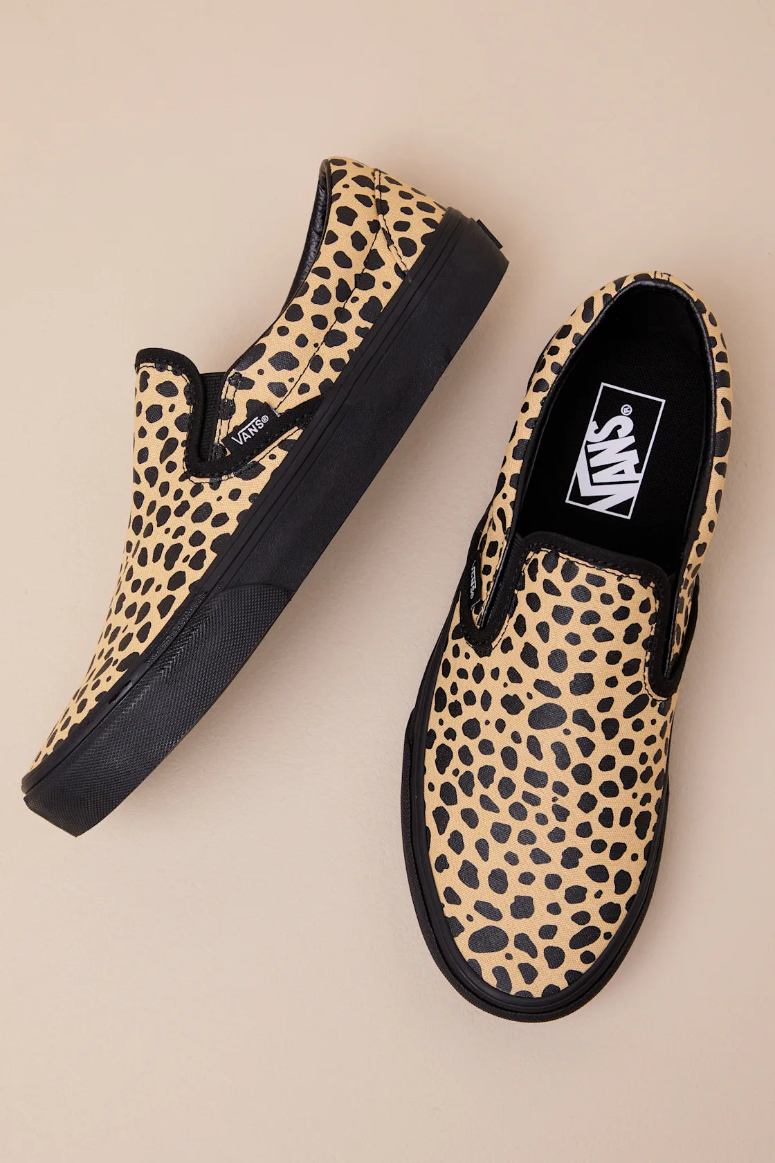 Classic Black and Y2K Dalmatian Slip-On Sneakers