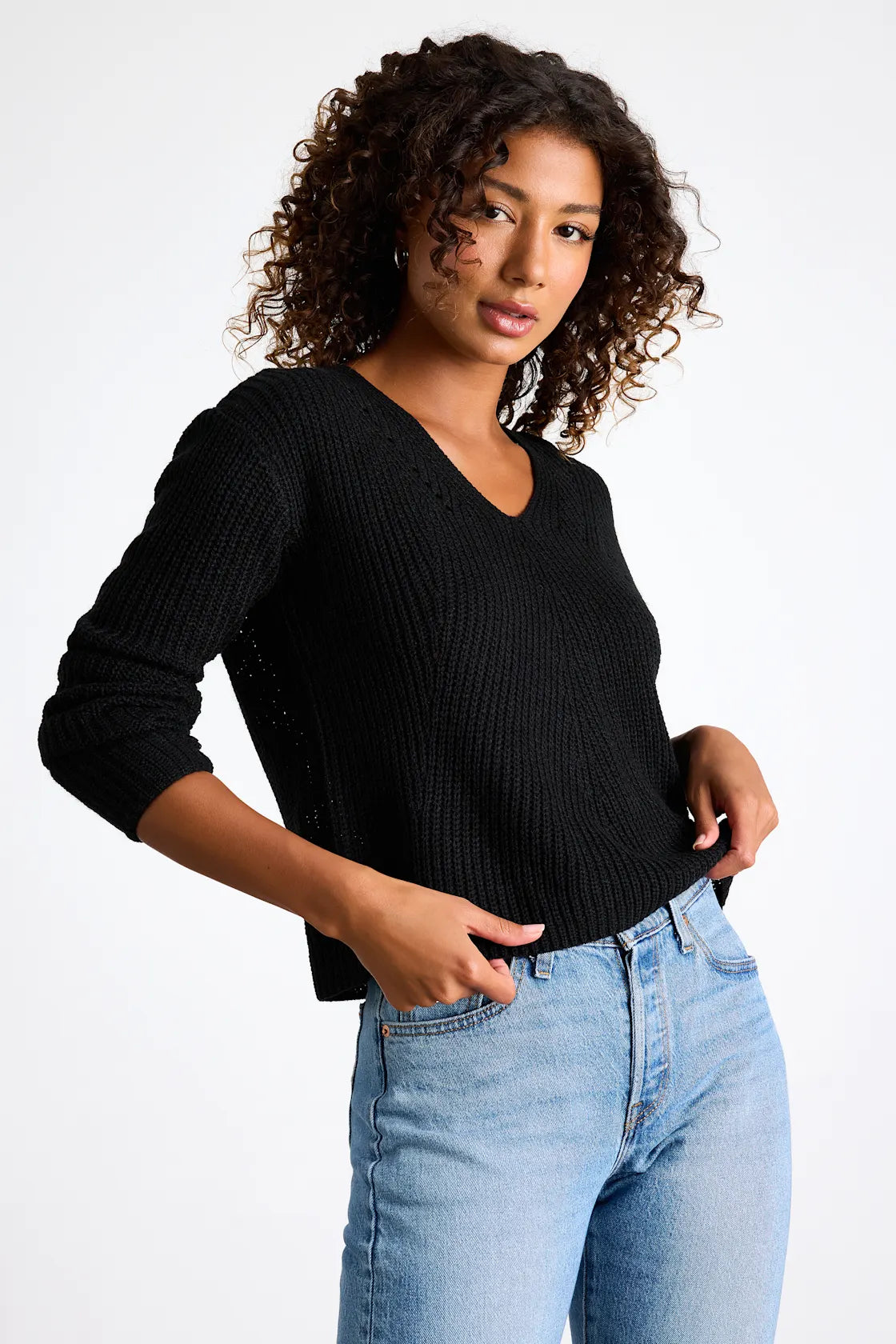 Halifax Teal Blue Knit Sweater