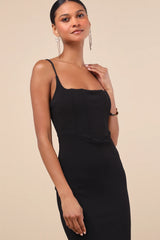 Imre Black Sleeveless Mermaid Maxi Dress