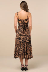 Enticing Invite Black Pleated Midi Dress