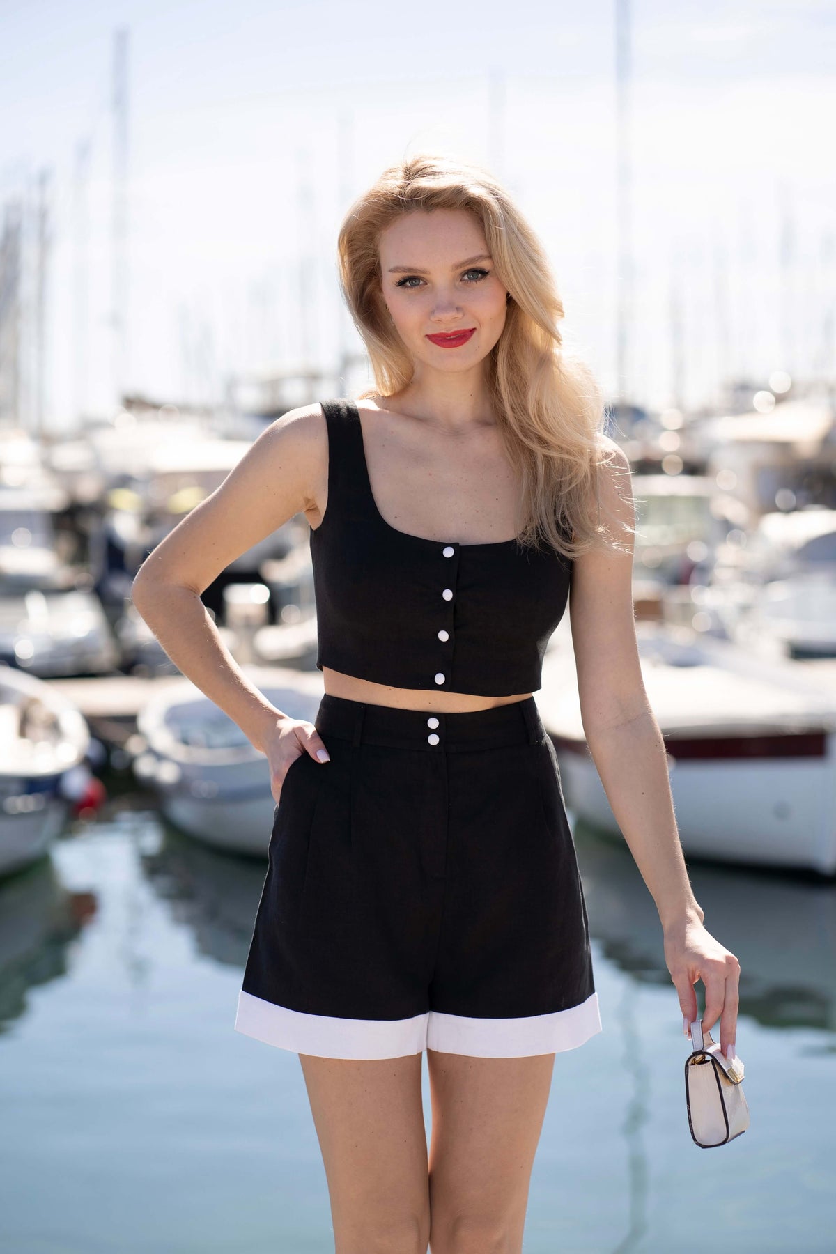 Cora Linen Two Piece