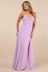 Notorious Poise Black Sleeveless Cowl Neck Maxi Dress