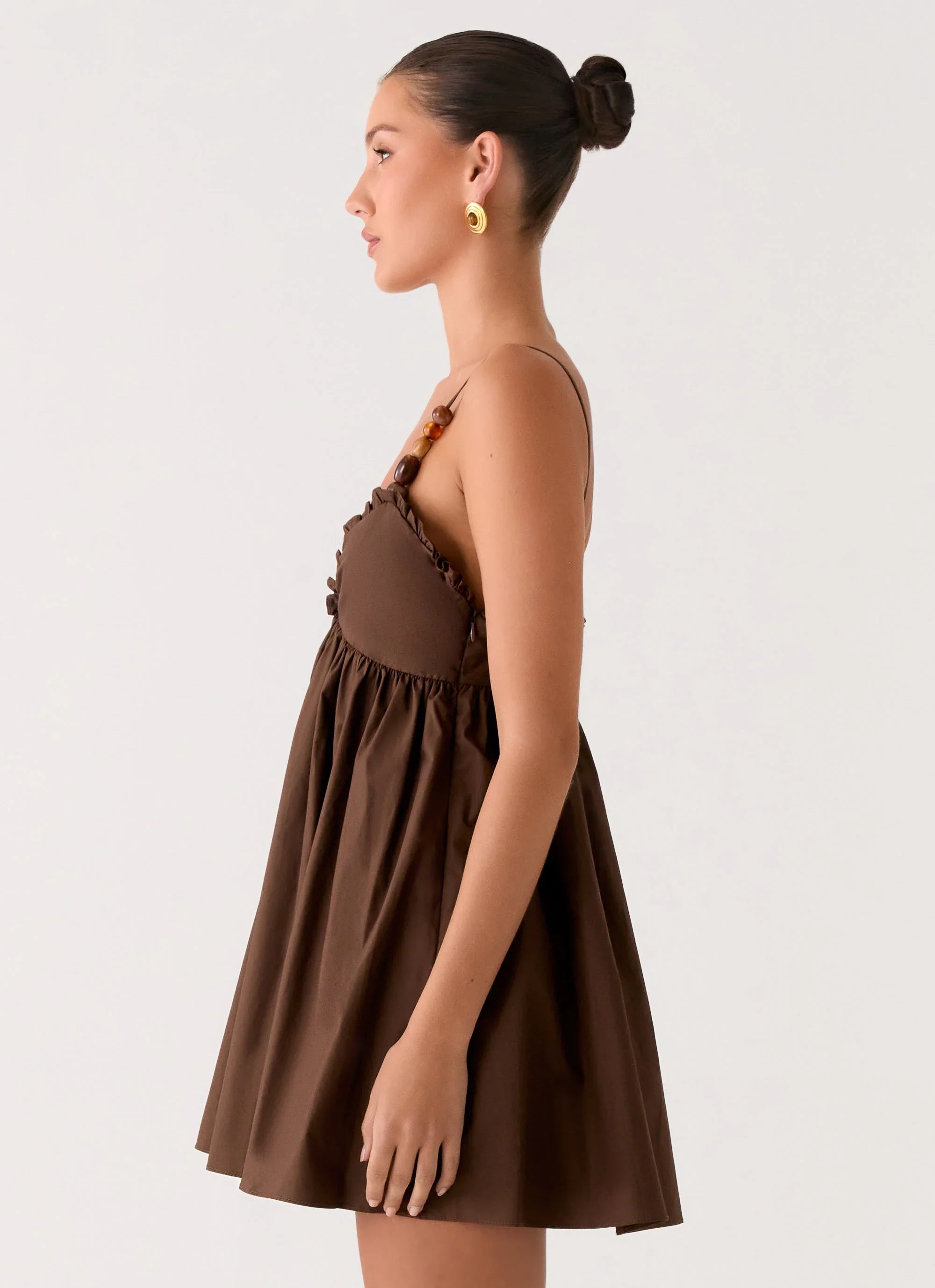 Jonas Mini Dress - Brown