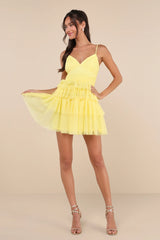 Special Poise White Tulle Pleated Sleeveless Tiered Mini Dress