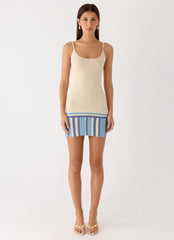 Lion Heart Knit Mini Dress - Ivory