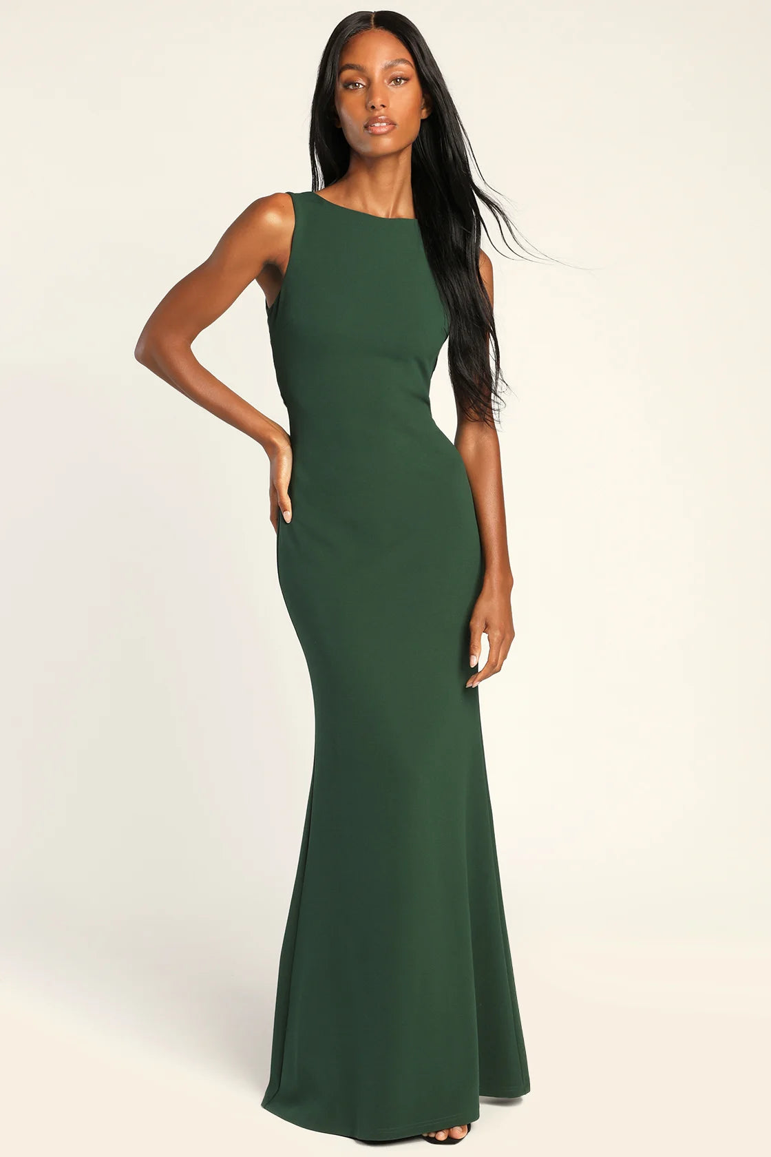 Love In Your Eyes Ivory Knotted Mermaid Maxi Dress