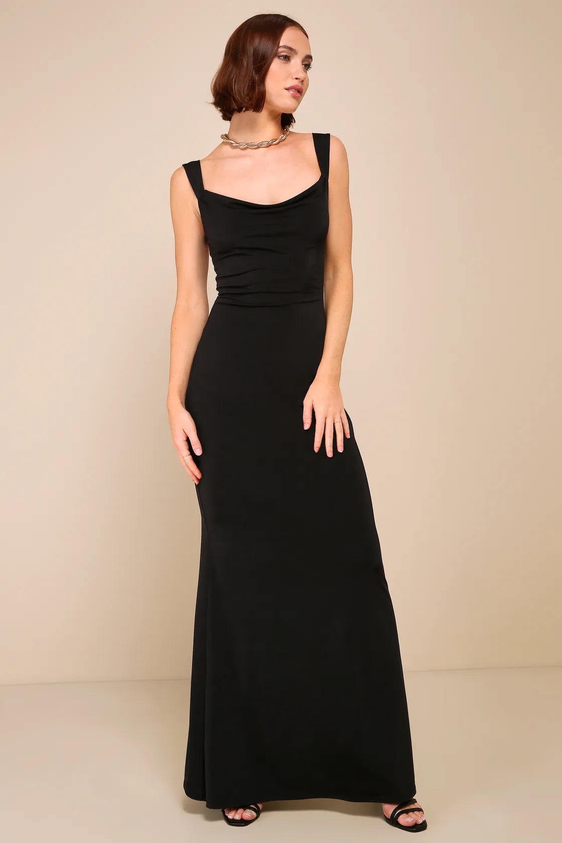Inspiring Glamour Fuchsia Backless Column Maxi Dress