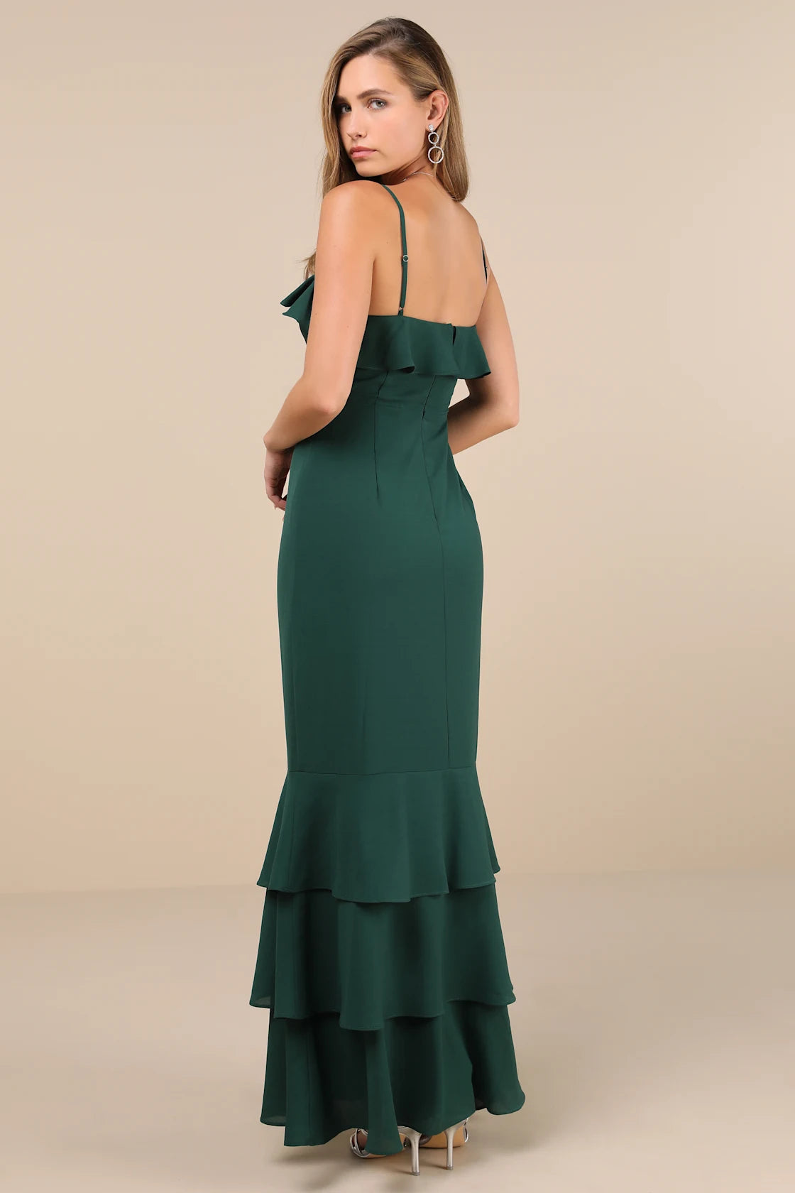 Lively Evenings Black Sleeveless Tiered Maxi Dress