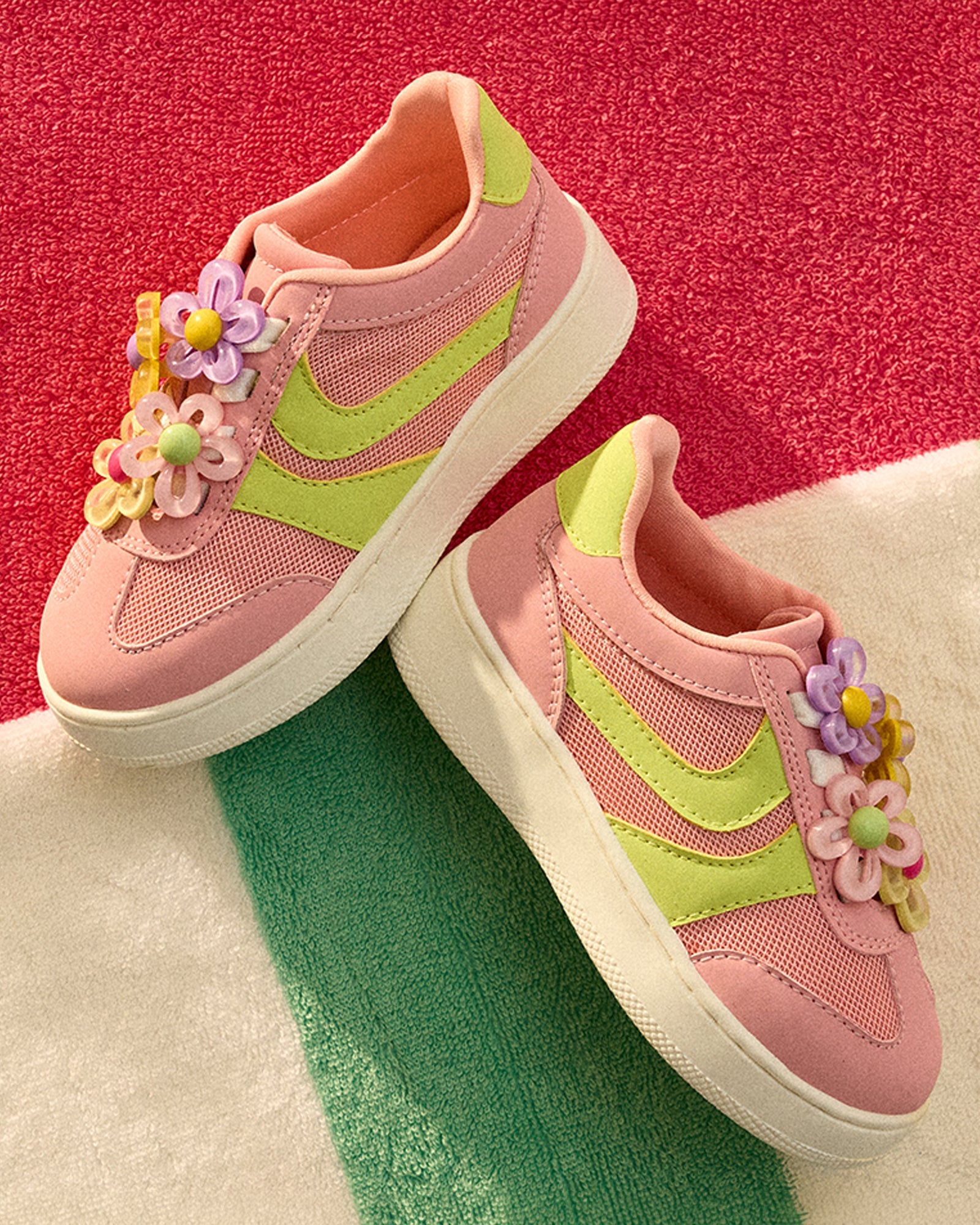 TODDLERS' JERSEY LIME/PINK