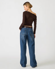 RYDER KNIT TOP WALNUT