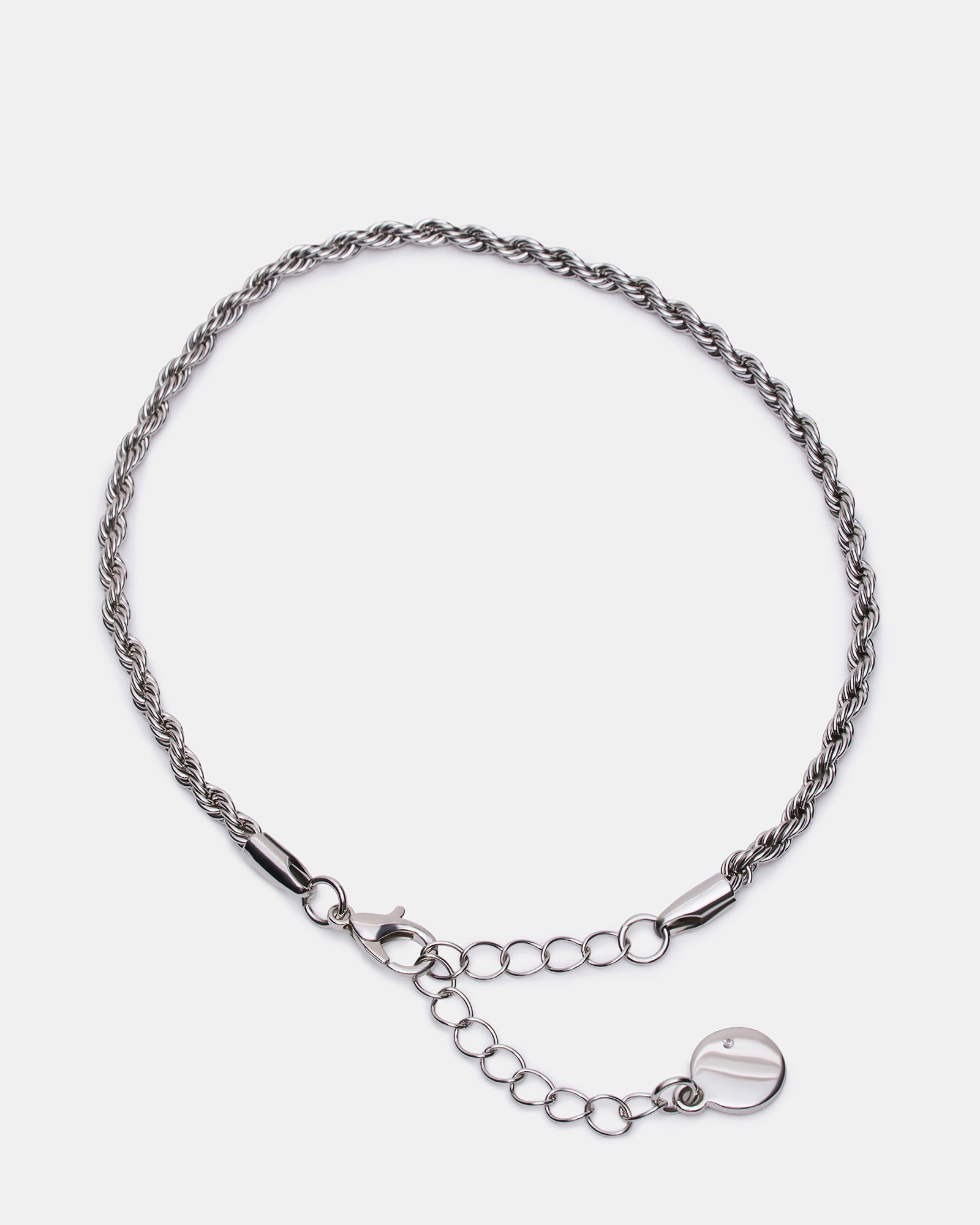 ROPE CHAIN ANKLET SILVER