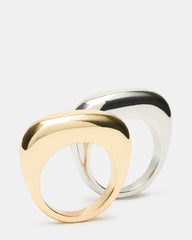 PUFFY RING SET GOLD MULTI