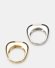 PUFFY RING SET GOLD MULTI