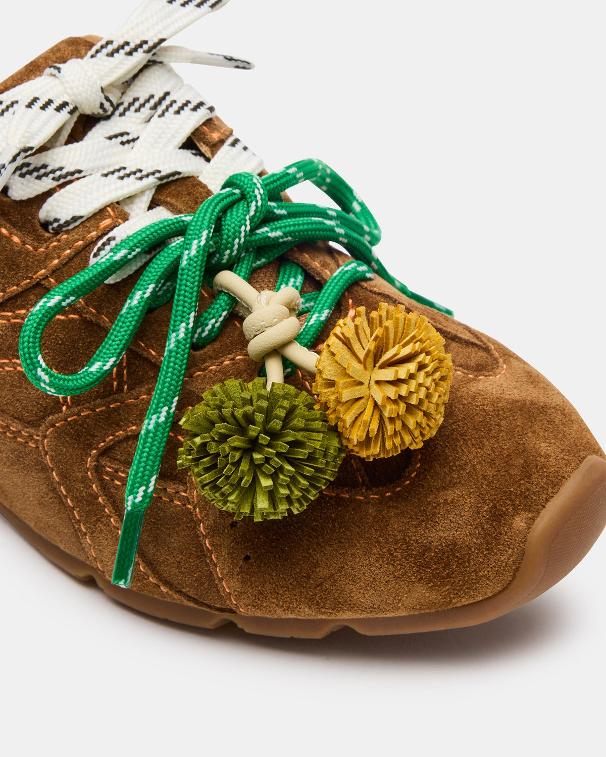 AZIEL MULE SNEAKER & POM SHOE CHARM GREEN/MULTI BUNDLE
