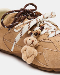 AZIEL SNEAKER & TEDDY SHOE CHARM TAN MULTI BUNDLE