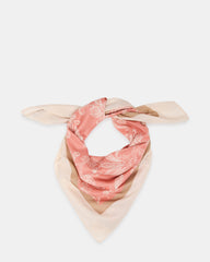 PAISLEY SATIN SCARF TERRACOTTA