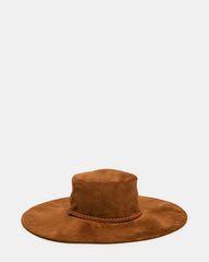 CHLOE FAUX SUEDE FLOPPY FEDORA TIRAMISU