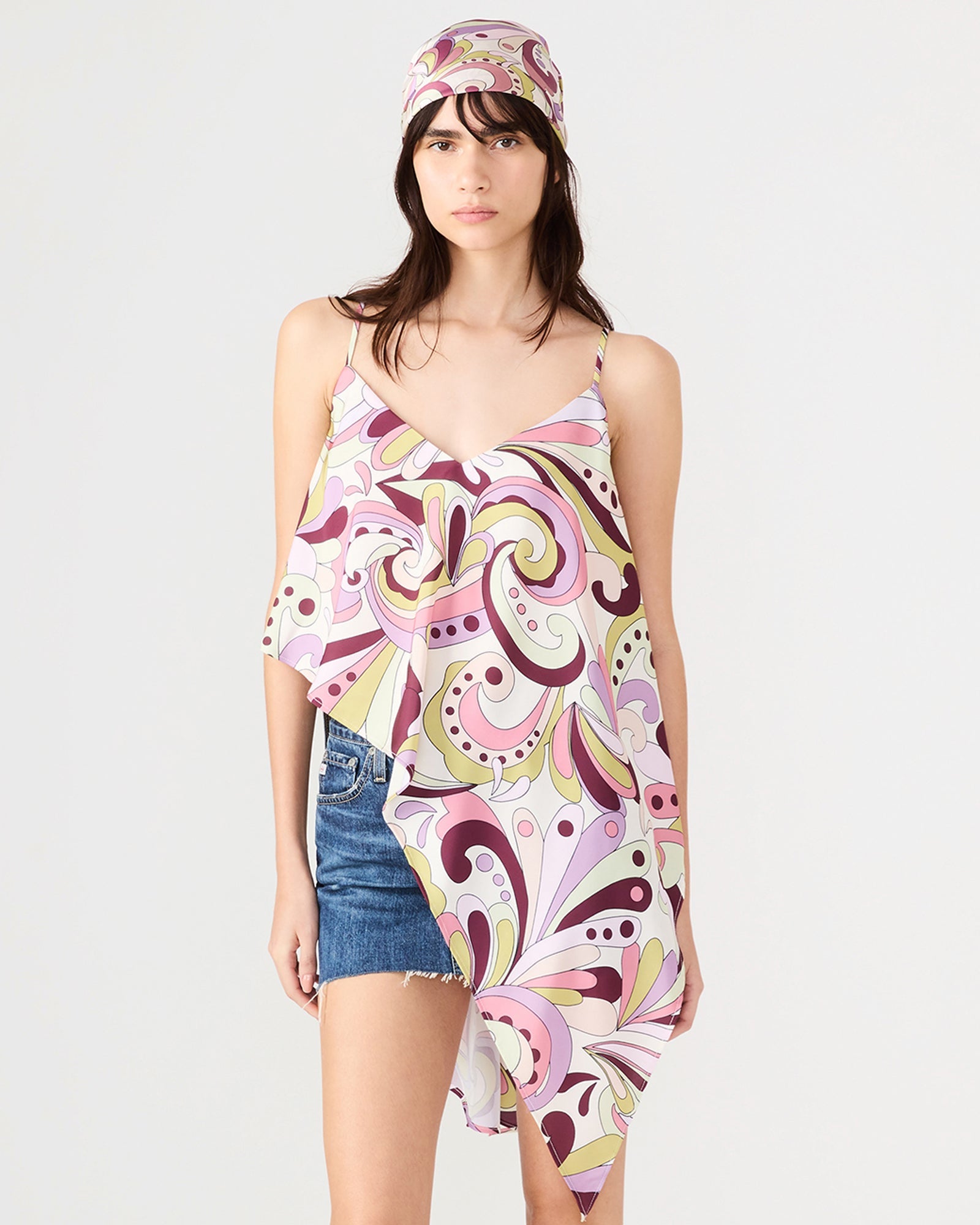 LAVENDER PRINTED SCARF
