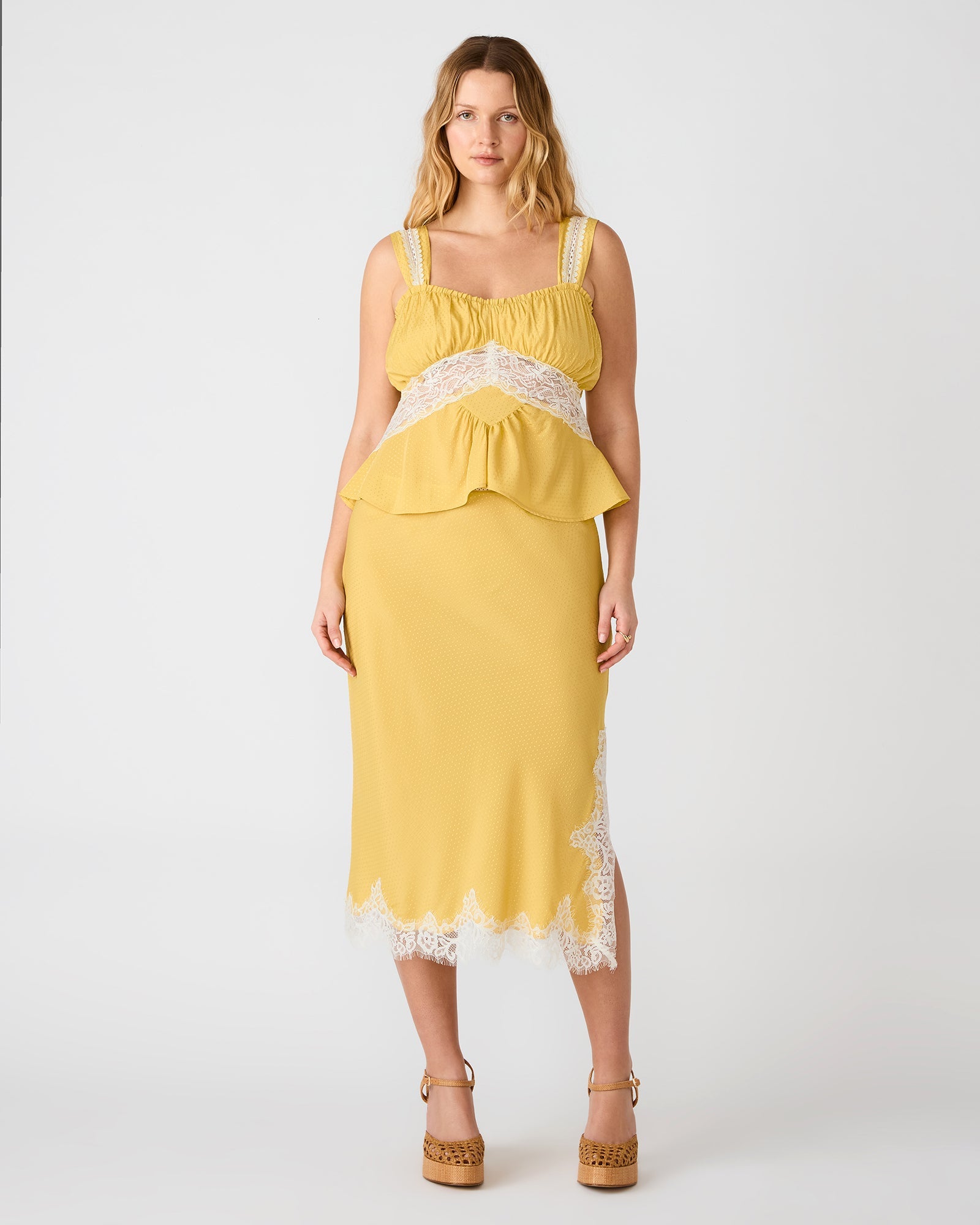 CINTHIA SKIRT GOLDEN LIME