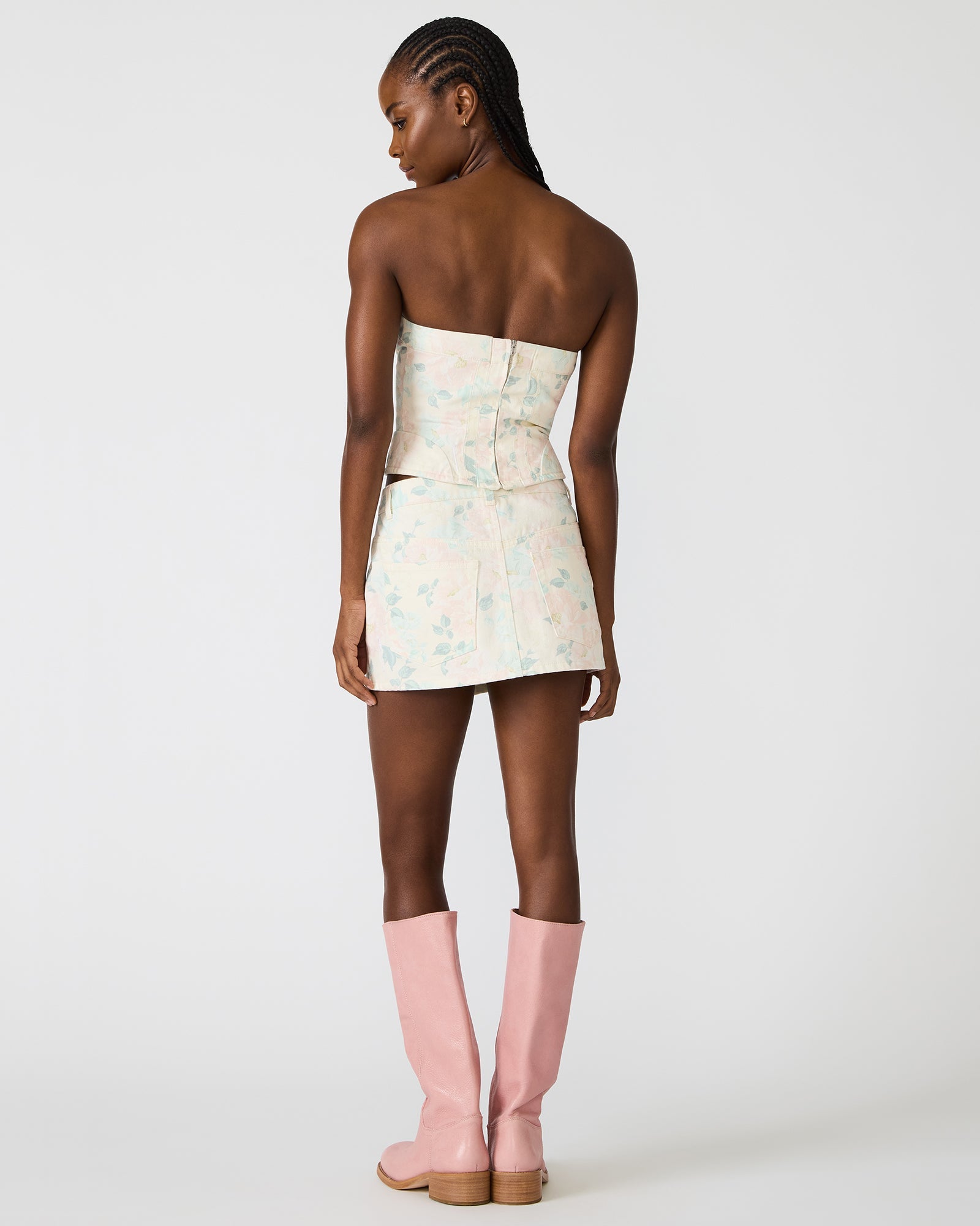 ROSELIA CORSET TOP PEACH BEIGE