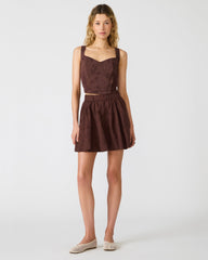 DIXIE KNIT TOP WALNUT