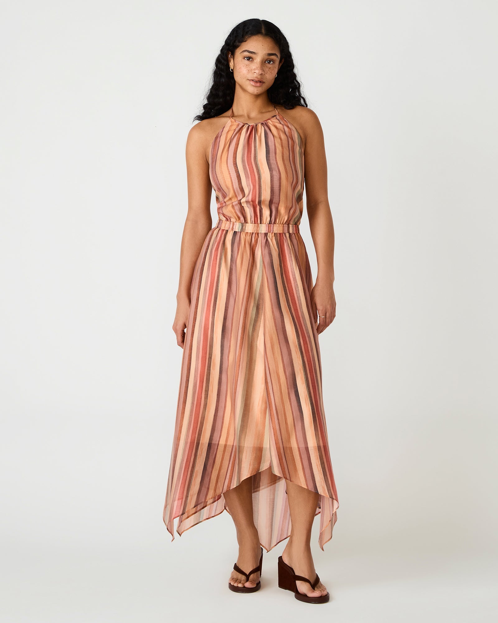 DALINA DRESS STRIPE MULTI