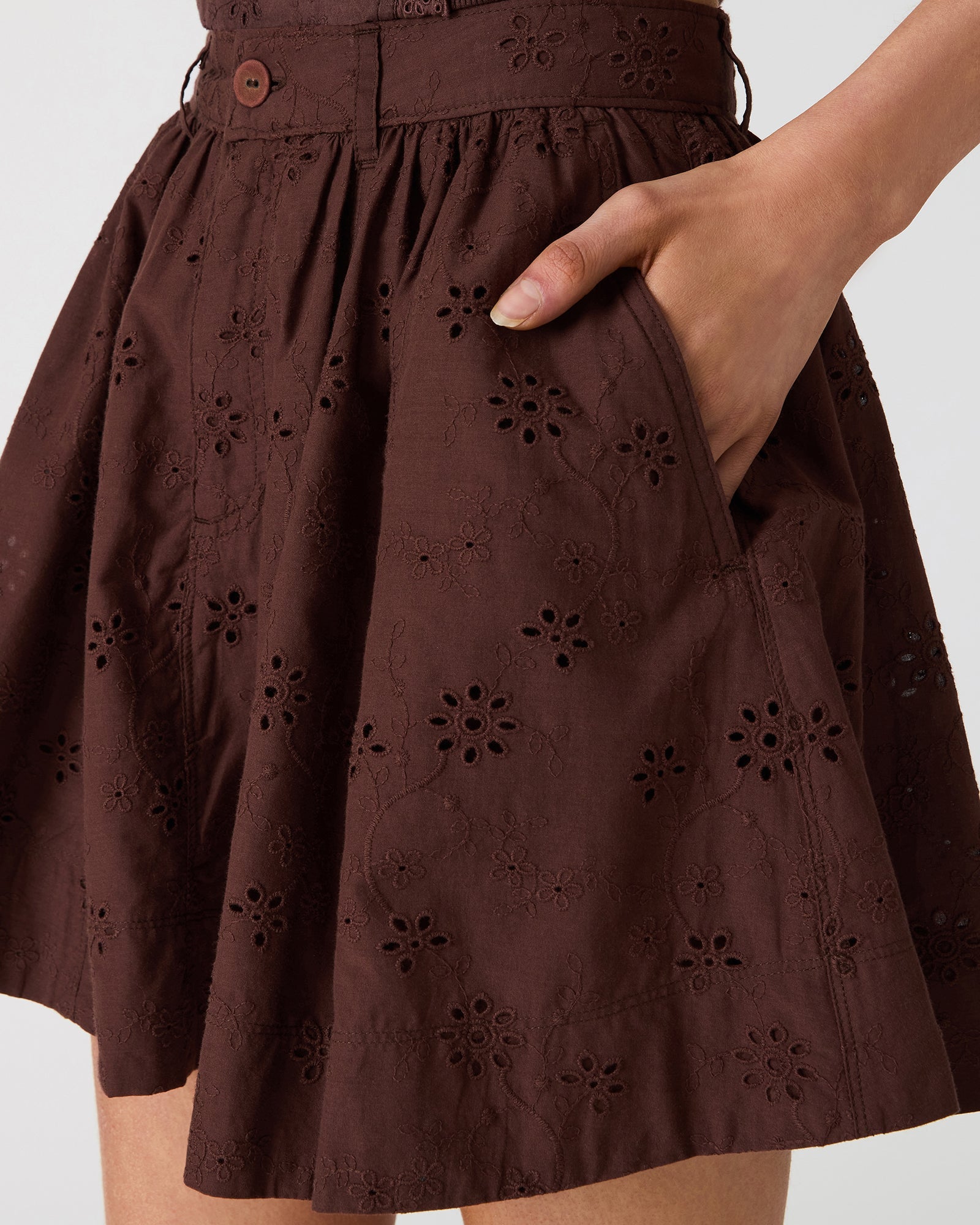 VANNY SKIRT WALNUT