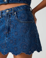 DELILAH SKORT BLUE DEPTHS