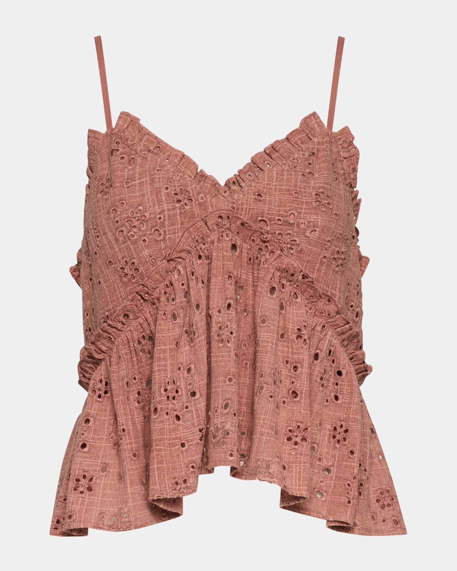 BRYNA TOP BURNT CORAL
