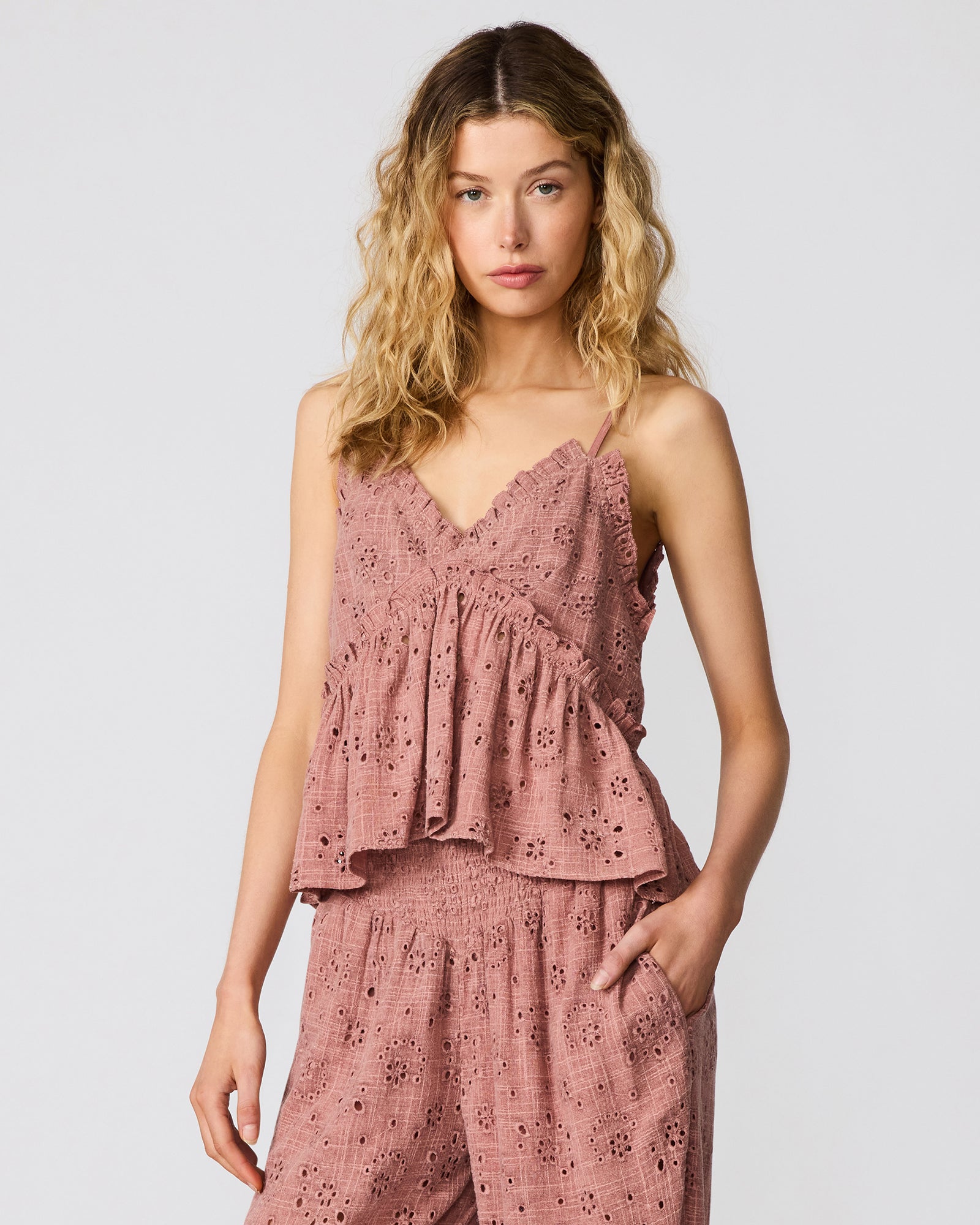 BRYNA TOP BURNT CORAL