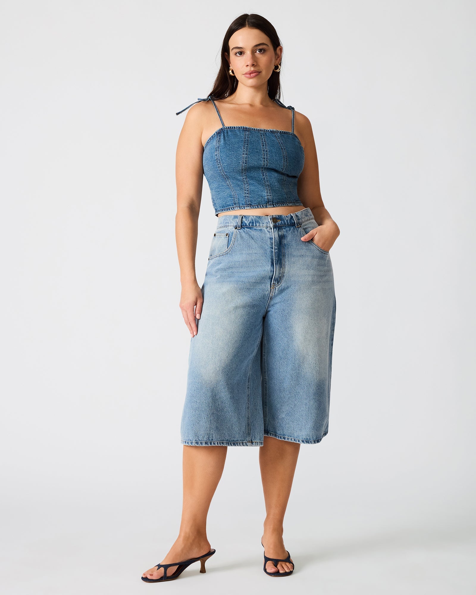 MEAGHAN TOP BLUE HEATHER
