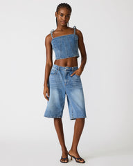 MEAGHAN TOP BLUE HEATHER