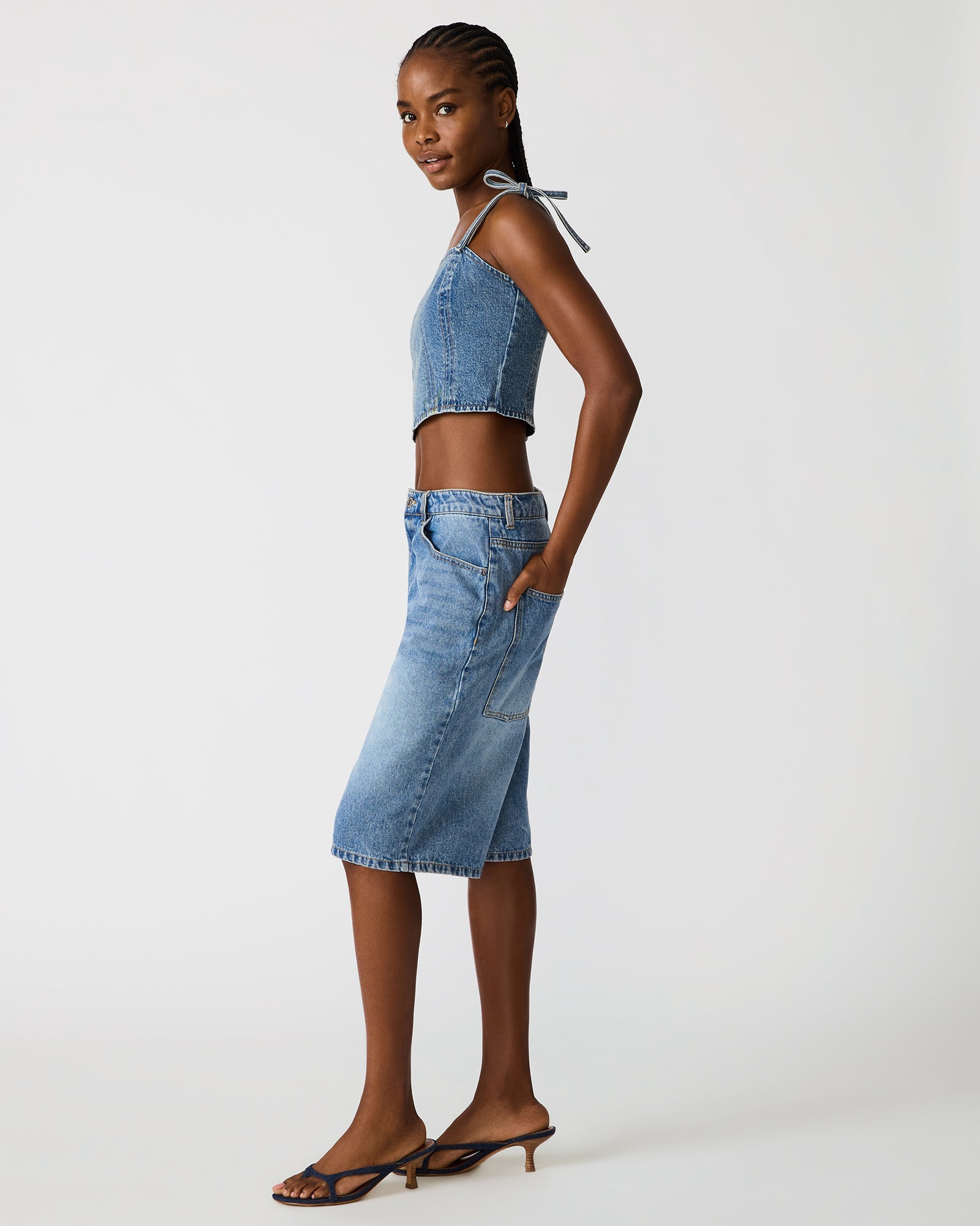 MEAGHAN TOP BLUE HEATHER