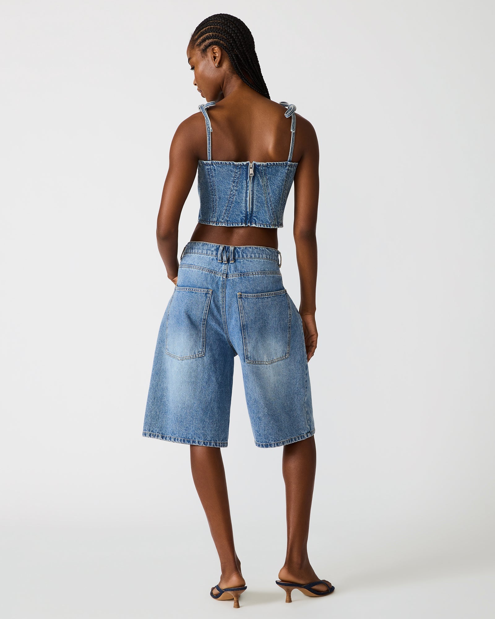 MEAGHAN TOP BLUE HEATHER