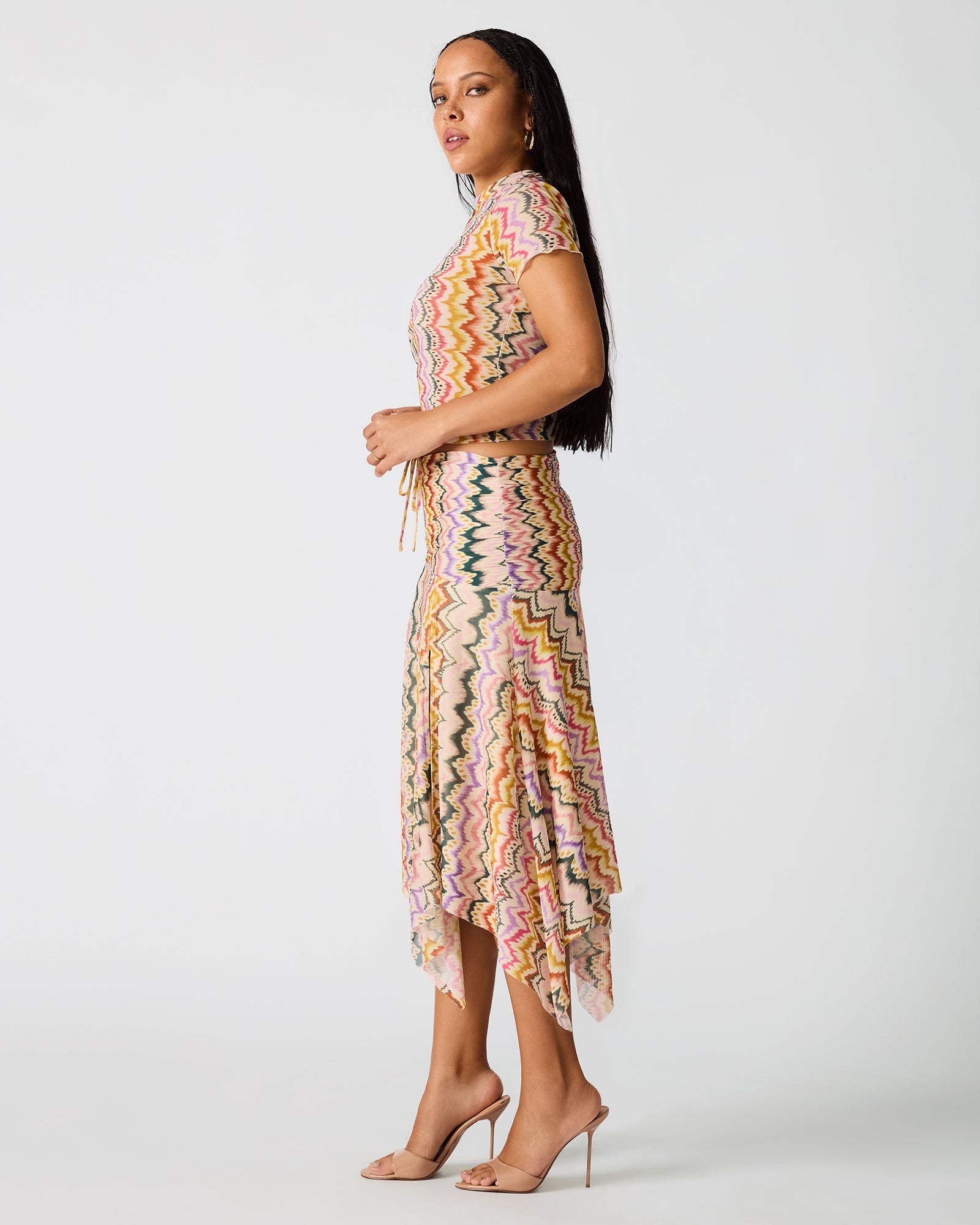 LARKE KNIT TOP RAINBOW VISION