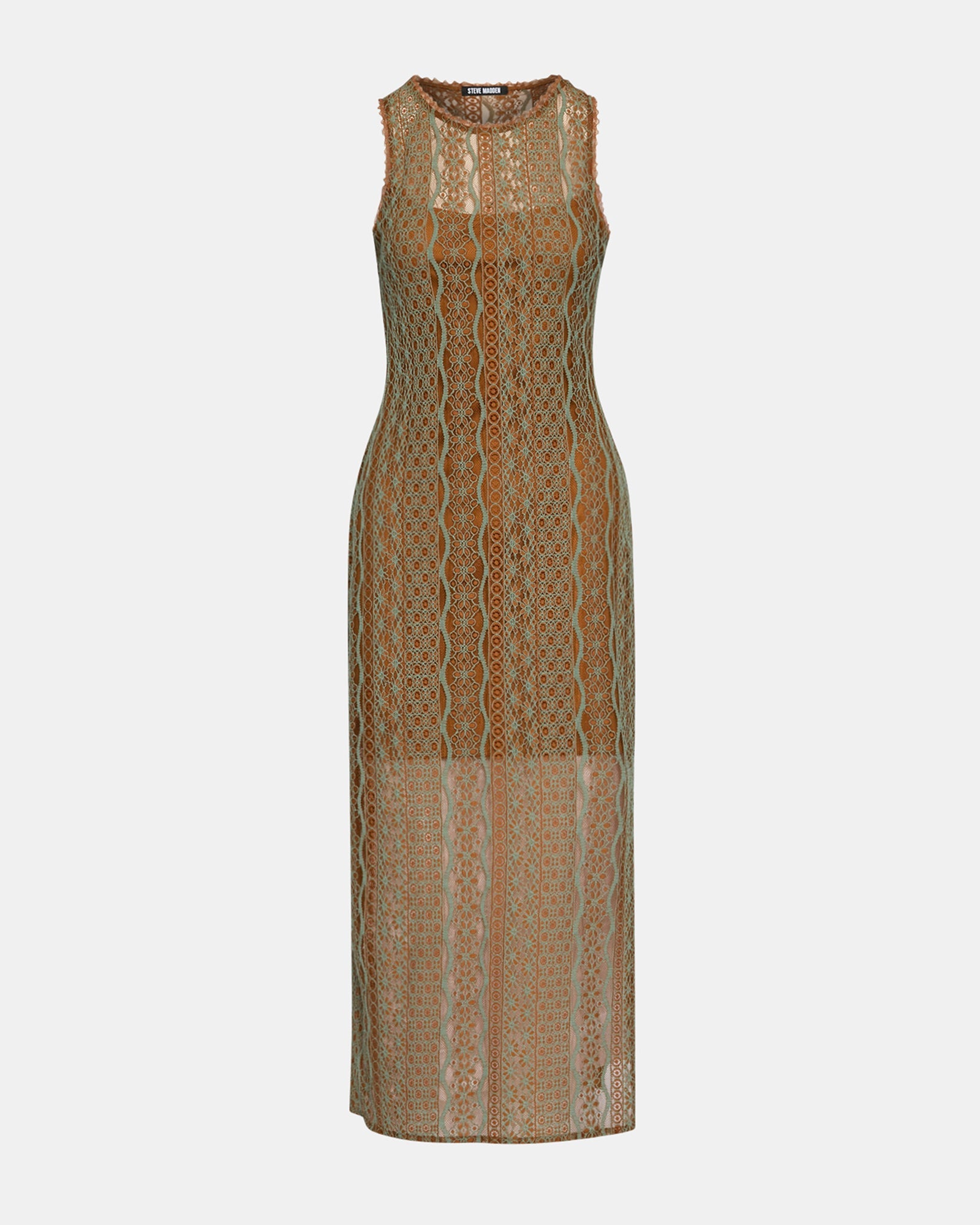 NYSSA DRESS RUST MULTI