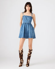 MEAGHAN DRESS BLUE HEATHER