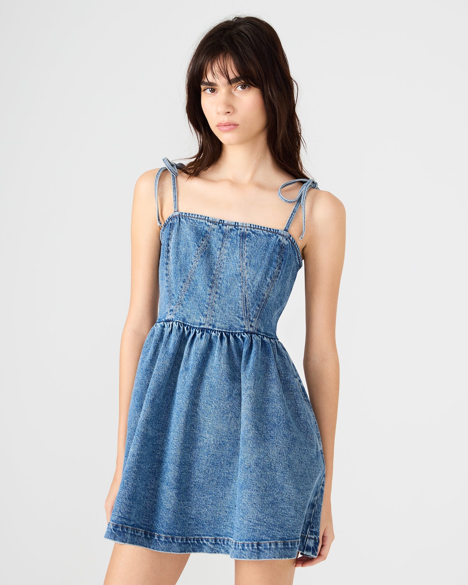 MEAGHAN DRESS BLUE HEATHER