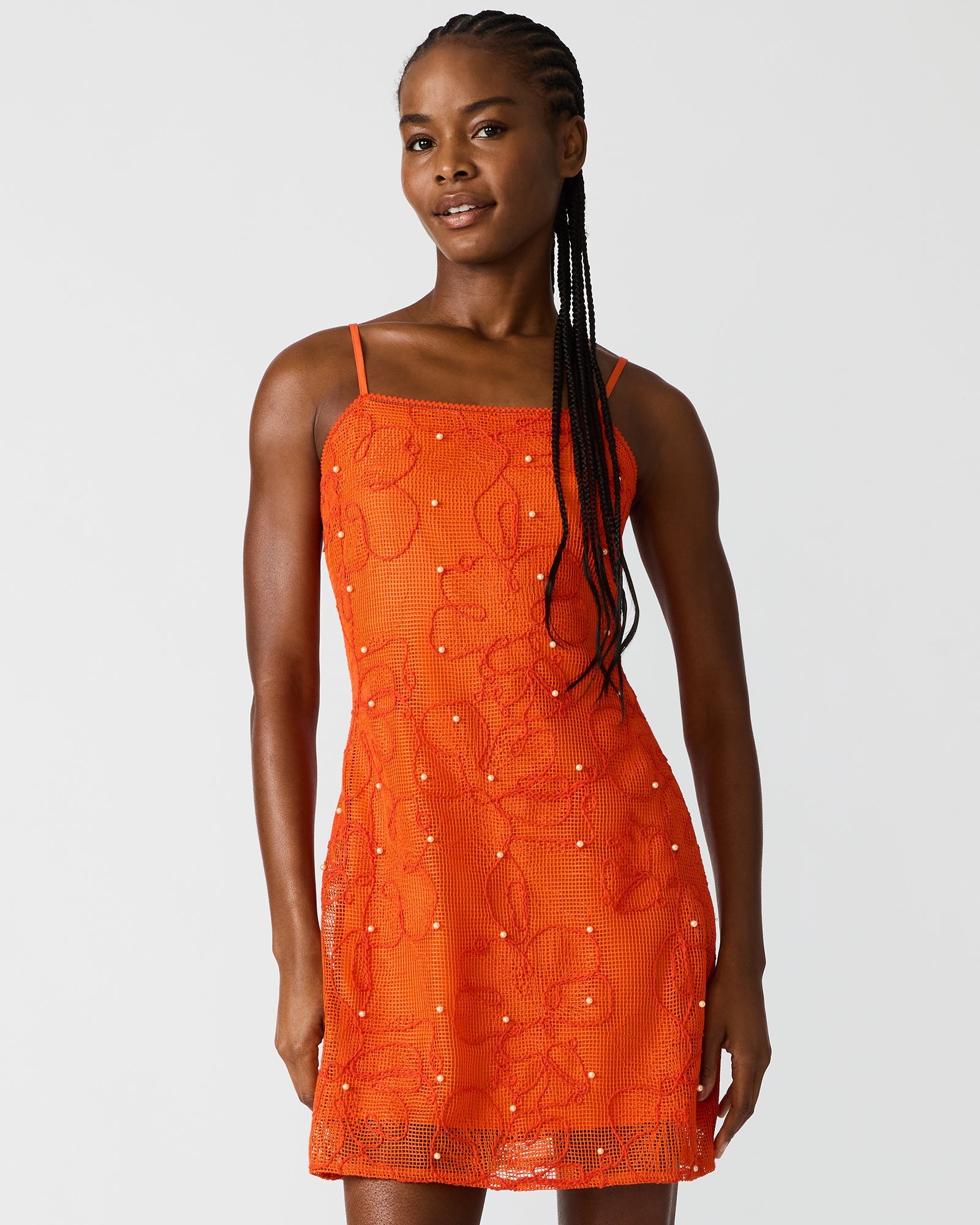 MAUREENE DRESS SALSA RED