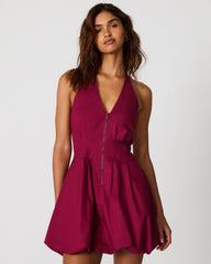 DIANNA DRESS DARK RED