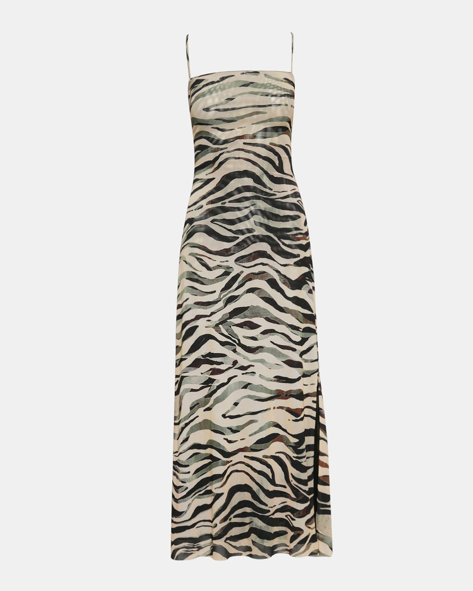 ADELLA DRESS CARAMEL ZEBRA