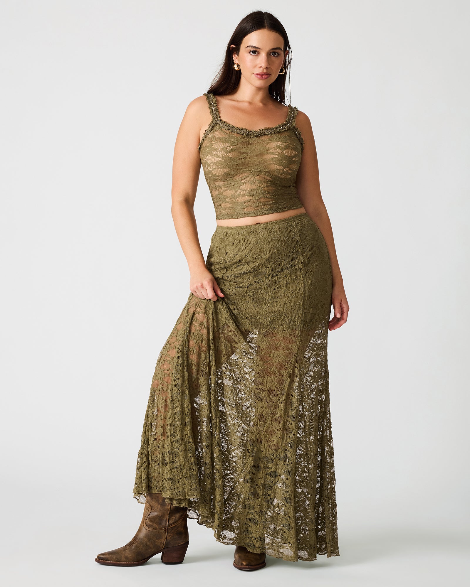 MIRABEL SKIRT MOUNTAIN GREEN
