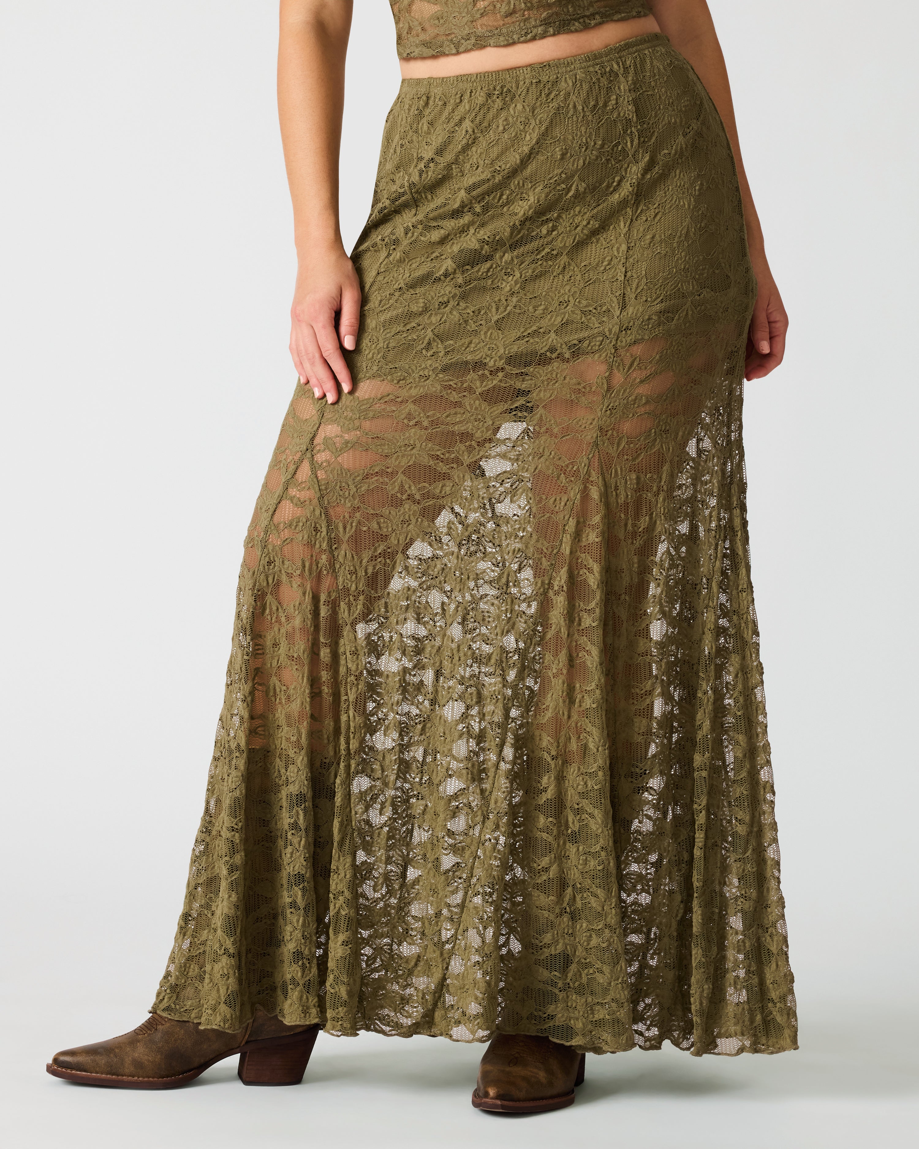 MIRABEL SKIRT MOUNTAIN GREEN