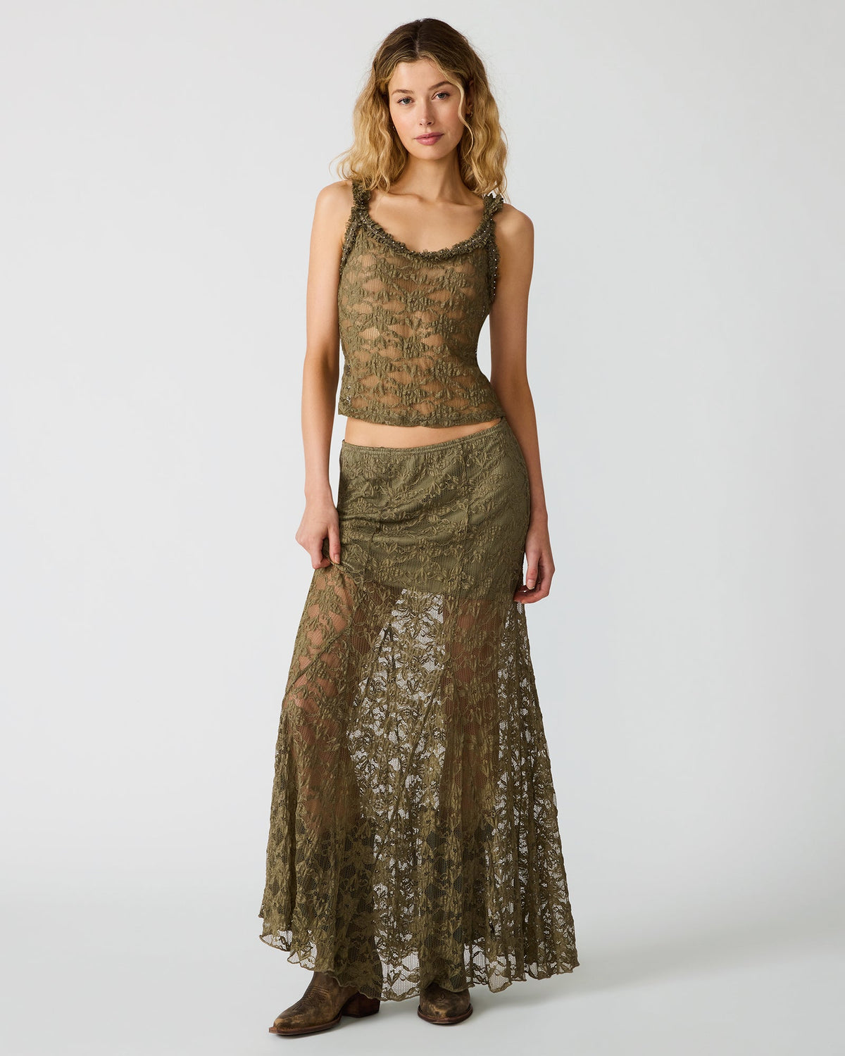 MIRABEL SKIRT MOUNTAIN GREEN